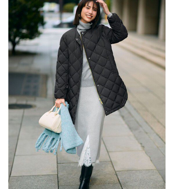 23区「【見上愛さん着用/STORY掲載】ブラッシュドエアーウール ニット マフラー」|その他|