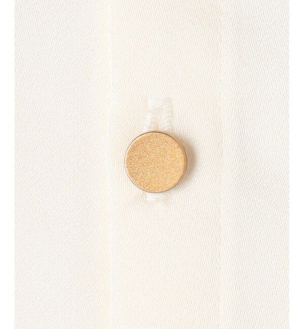 23区「カフスボタン サテンTEEブラウス」|シャツ・ブラウス|