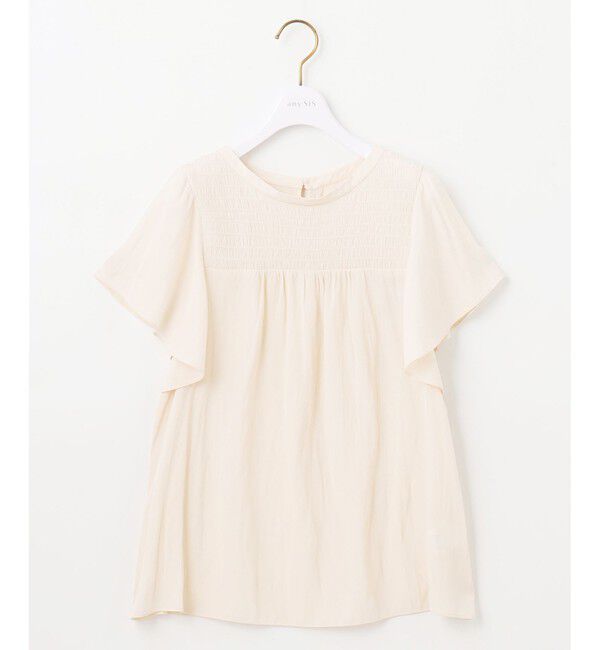 ANY SIS「【洗える】シャーリングツヤ ブラウス」|シャツ・ブラウス|