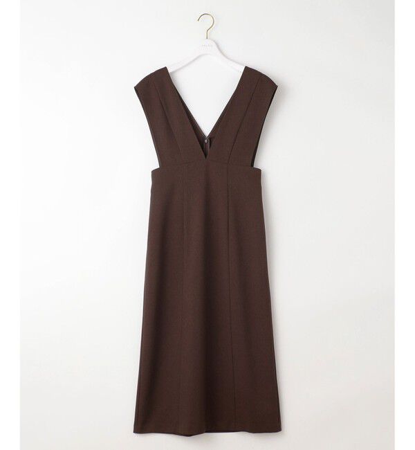 ANY SIS「【洗える】タイト ジャンパースカート」|ジャンパースカート|ブラウン