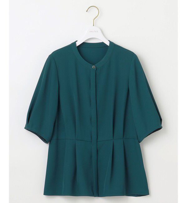 ANY SIS「【接触冷感・UVカット・速乾】コンフォートビューティサテン ブラウス」|シャツ・ブラウス|