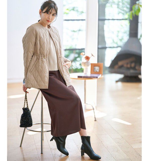 ANY SIS「【撥水】キルティングジップ アウター」|ダウン|
