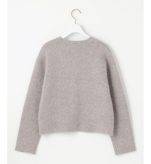 ANY SIS「【洗える】アンゴラフォックスブレンドニット ジャケット」|ノーカラージャケット|