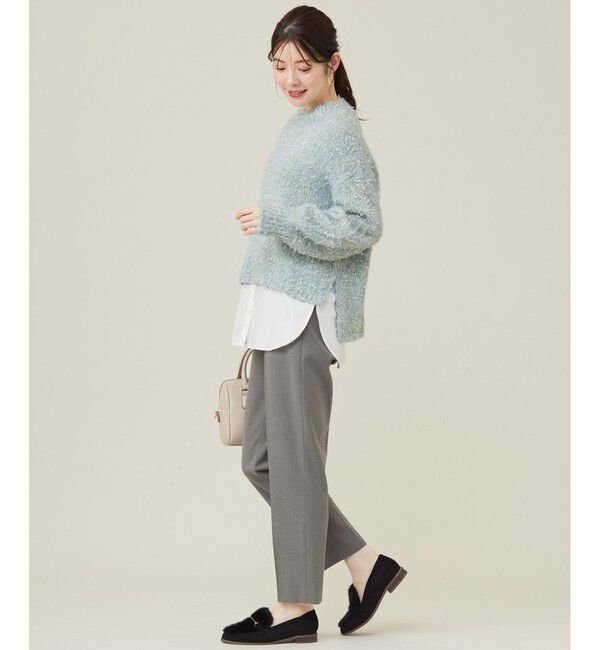 any SiS「【洗える】リボンヤーンミックス ニット」|ニット・セーター|