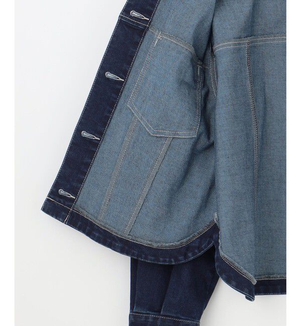 any SiS「【洗える】ストレッチライトデニム ジャケット」|デニムジャケット|
