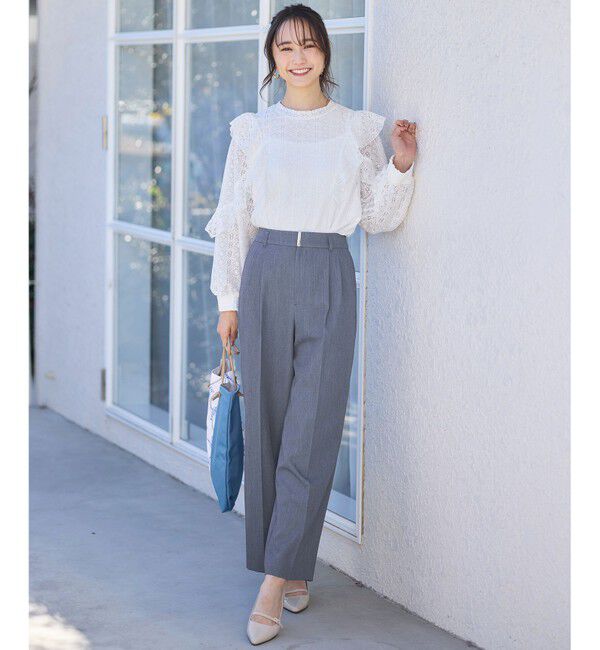 any SiS「【洗える】ラッフルレース トップス」|シャツ・ブラウス|