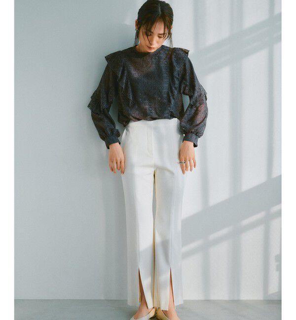 any SiS「【洗える】ラッフルレース トップス」|シャツ・ブラウス|