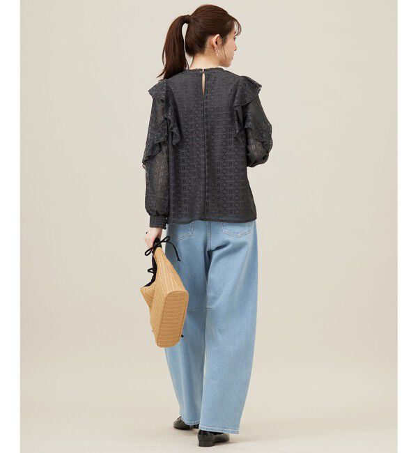 any SiS「【洗える】ラッフルレース トップス」|シャツ・ブラウス|