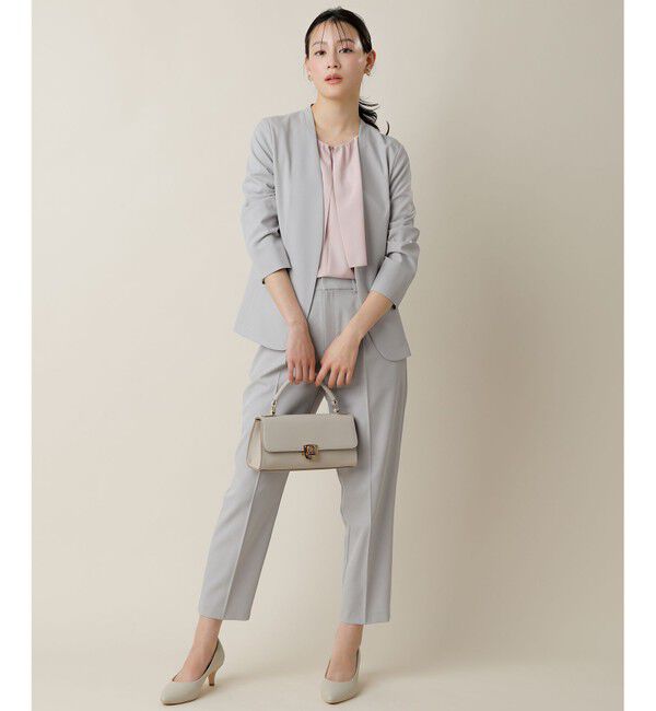 ANY SIS「【UVカット・接触冷感・吸水速乾】スマートビューティストレッチ ノーカラージャケット」|ノーカラージャケット|