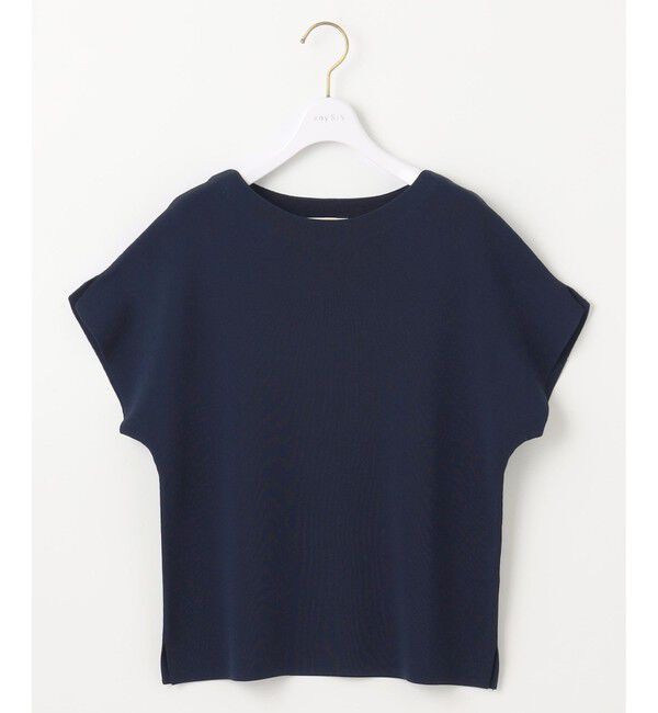 ANY SIS「【接触冷感・UVカット・洗える】ビューティクール フレンチ ニットＴ」|ニット・セーター|