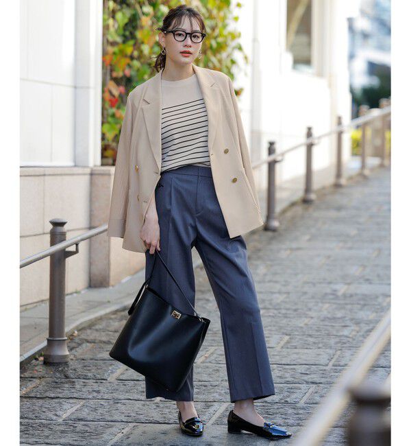 ANY SIS「【接触冷感・UVカット・洗える】ビューティクール フレンチ ニットＴ」|ニット・セーター|