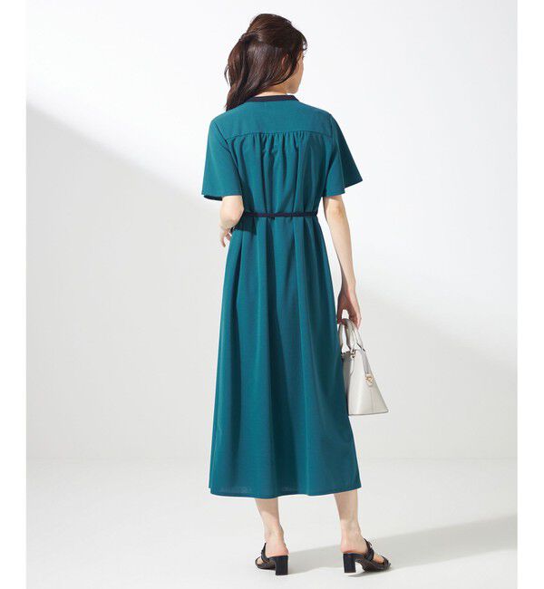 ANY SIS「【UVケア・ストレッチ・洗える】2WAYジョーゼットジャージー ワンピース」|ワンピース|