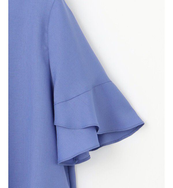 ANY SIS「【接触冷感・UVカット・速乾】スムージーポリエステル フレアスリーブ ブラウス」|シャツ・ブラウス|