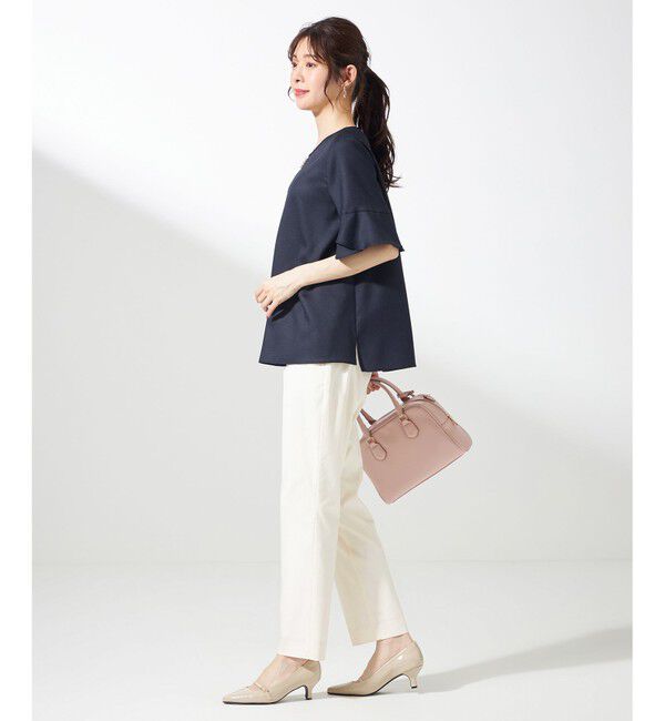 ANY SIS「【接触冷感・UVカット・速乾】スムージーポリエステル フレアスリーブ ブラウス」|シャツ・ブラウス|