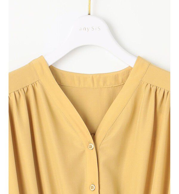 ANY SIS「【洗える】フロントボタンギャザー ワンピース」|ワンピース|