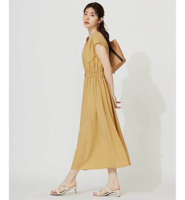 ANY SIS「【洗える】フロントボタンギャザー ワンピース」|ワンピース|