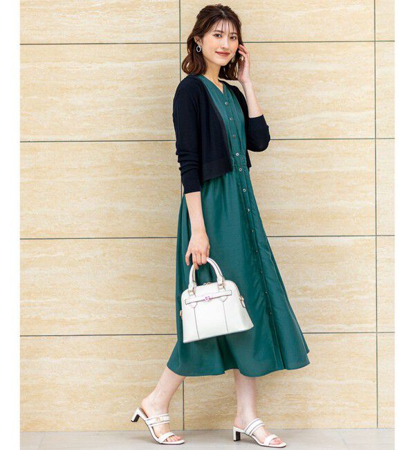 ANY SIS「【洗える】フロントボタンギャザー ワンピース」|ワンピース|