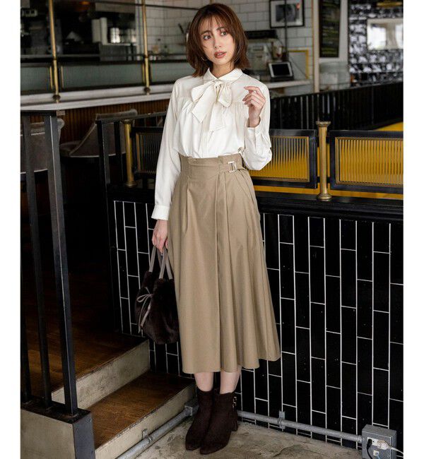 ANY SIS「【23.0～24.0cm】ベルト付き ブーツ」|ショートブーツ|