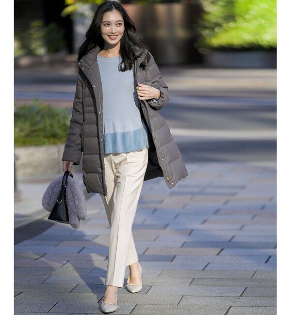 ANY SIS「ペプラムフェザー ニット」|ニット・セーター|