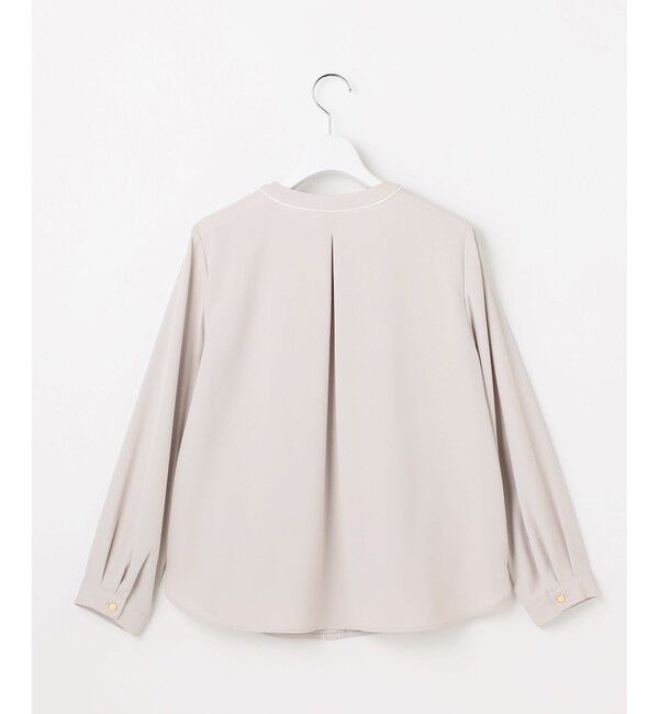 ANY SIS「フロントタックバイカラー ブラウス」|シャツ・ブラウス|