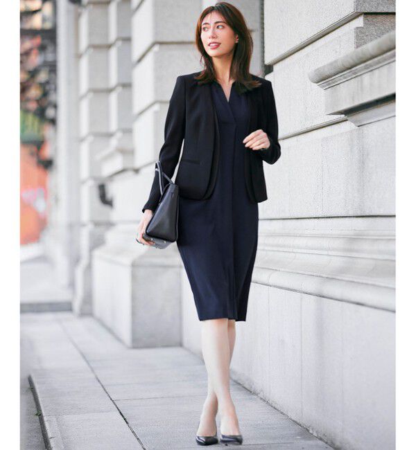 BEIGE,「【S-size】CINDY / ダブルカラージャケット」|ノーカラージャケット|