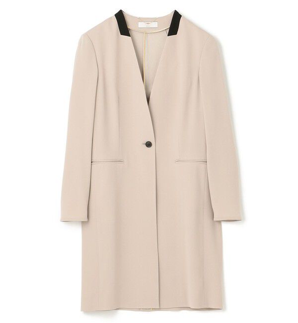 BEIGE,「CINDY / ノーカラーロングジャケット」|ノーカラージャケット|