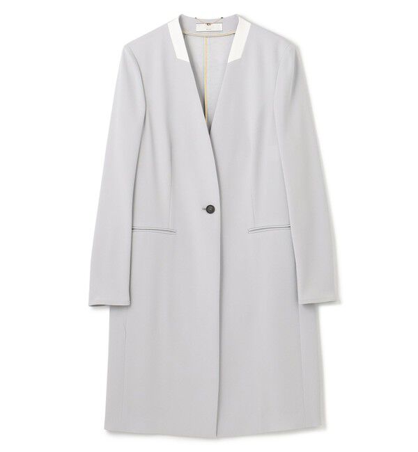 BEIGE,「CINDY / ノーカラーロングジャケット」|ノーカラージャケット|