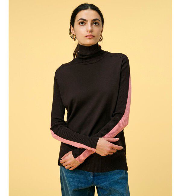 BEIGE,「【洗える】LA MONNAIE / タートルネックニット」|ニット・セーター|Bordeaux &times; Pink