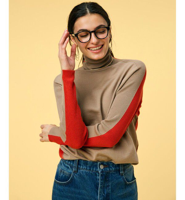 BEIGE,「【洗える】LA MONNAIE / タートルネックニット」|ニット・セーター|Milk Tea &times; Red Oran