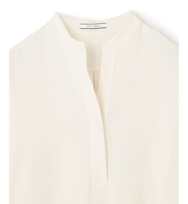 BEIGE,「【洗える】RUE / クロスオーバーVネックワンピース」|ワンピース|