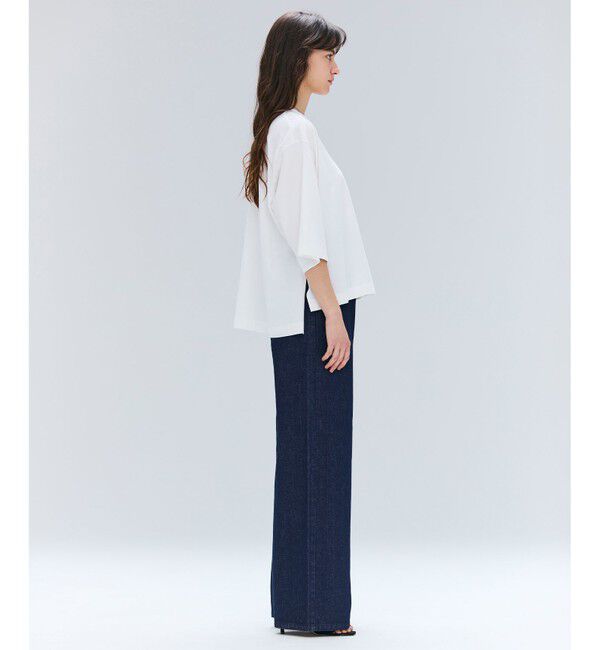 BEIGE,「【洗える・GLOW ８月号掲載】S.BABILA / スリットネックオーバーサイズTシャツ」|Tシャツ・カットソー|