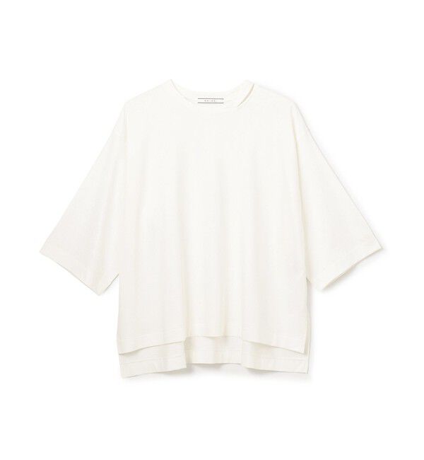 BEIGE,「【洗える・GLOW ８月号掲載】S.BABILA / スリットネックオーバーサイズTシャツ」|Tシャツ・カットソー|