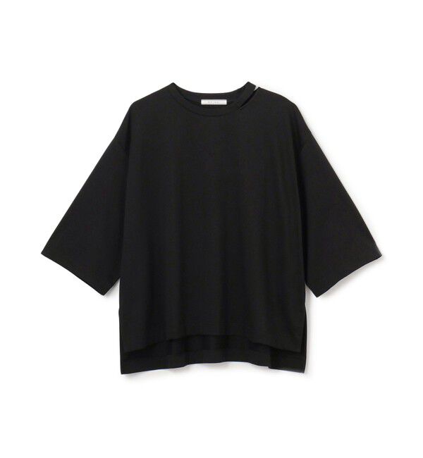 BEIGE,「【洗える・GLOW ８月号掲載】S.BABILA / スリットネックオーバーサイズTシャツ」|Tシャツ・カットソー|