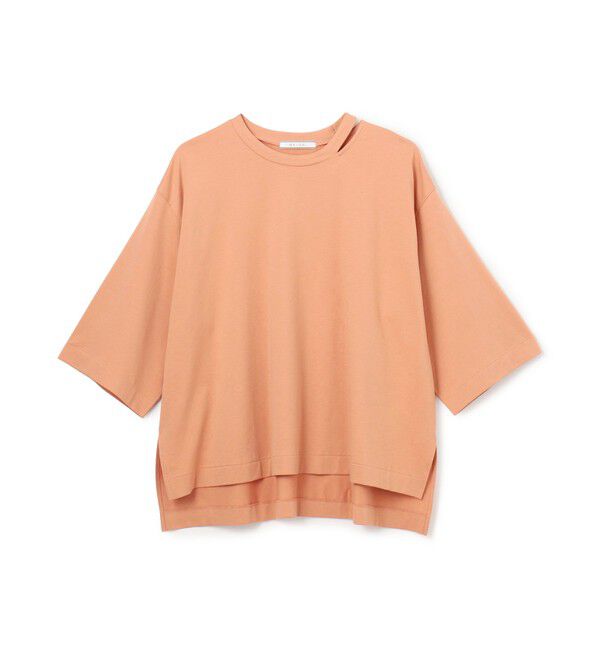 BEIGE,「【洗える・GLOW ８月号掲載】S.BABILA / スリットネックオーバーサイズTシャツ」|Tシャツ・カットソー|