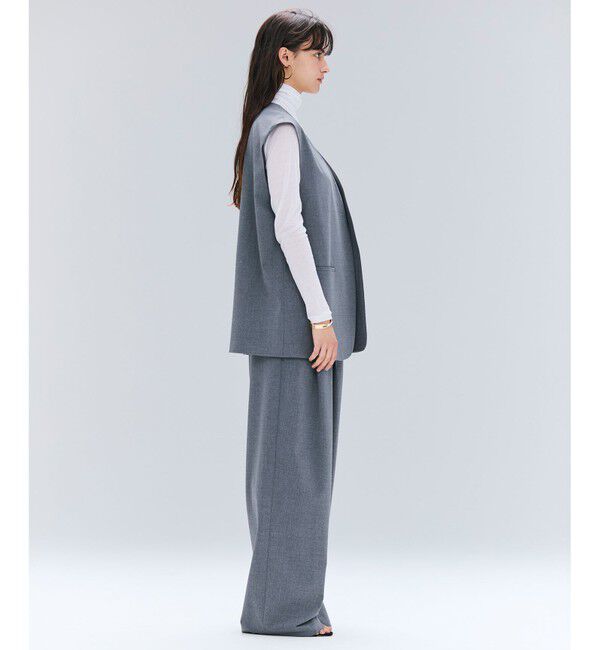 BEIGE,「【セットアップ対応・VERY 11月号掲載】ZEPHYR / ウールライクノーカラージレ」|ベスト・ジレ|