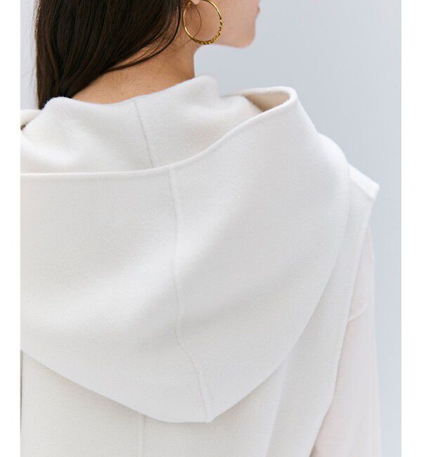 BEIGE,「【Oggi掲載】LEMOORE / ウールリバーフード付きロングジレ」|ベスト・ジレ|