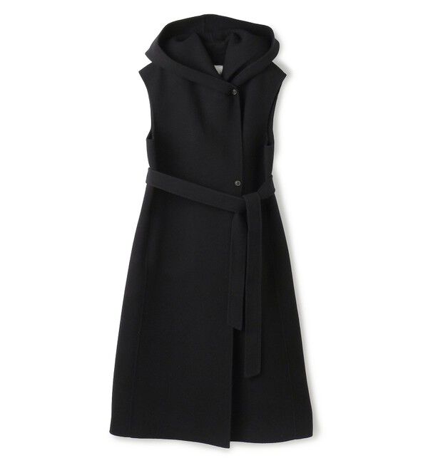 BEIGE,「【Oggi掲載】LEMOORE / ウールリバーフード付きロングジレ」|ベスト・ジレ|