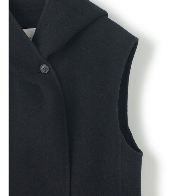 BEIGE,「【Oggi掲載】LEMOORE / ウールリバーフード付きロングジレ」|ベスト・ジレ|