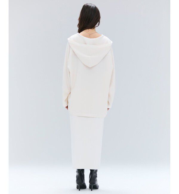 BEIGE,「【洗える】POMONA / Vネックフード付プルオーバー」|Tシャツ・カットソー|