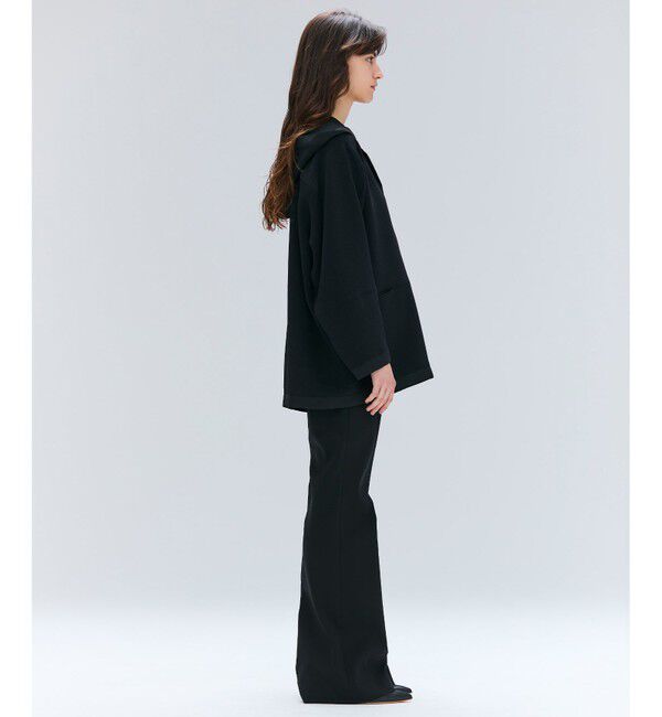 BEIGE,「【洗える】POMONA / Vネックフード付プルオーバー」|Tシャツ・カットソー|