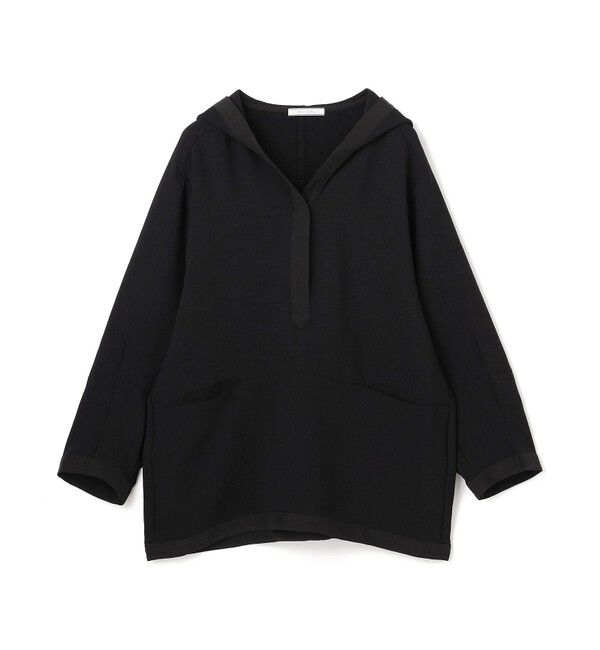 BEIGE,「【洗える】POMONA / Vネックフード付プルオーバー」|Tシャツ・カットソー|