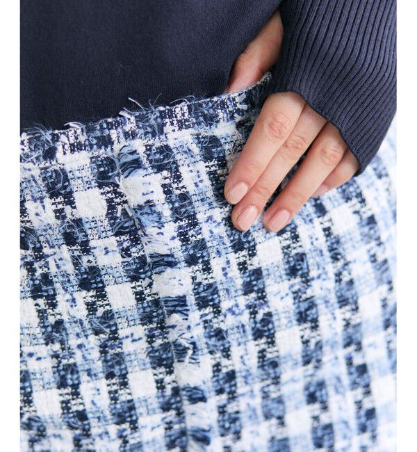 BEIGE,「BERYL / ファンシーツイード Iラインスカート」|スカート|