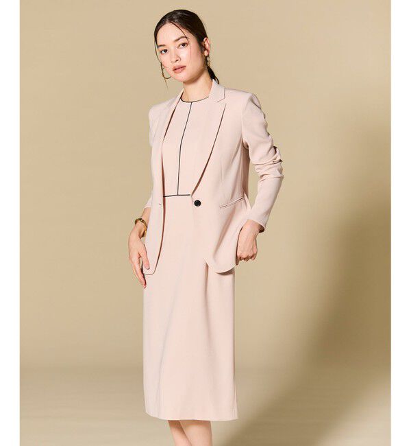 BEIGE,「【L-size・セットアップ対応】CINDY / クルーネックドレス」|ワンピース|