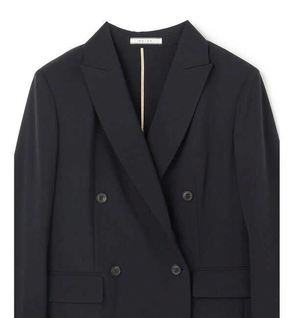 BEIGE,「【セットアップ対応】SPHENE / ダブルブレストピークドラペルジャケット」|テーラードジャケット|