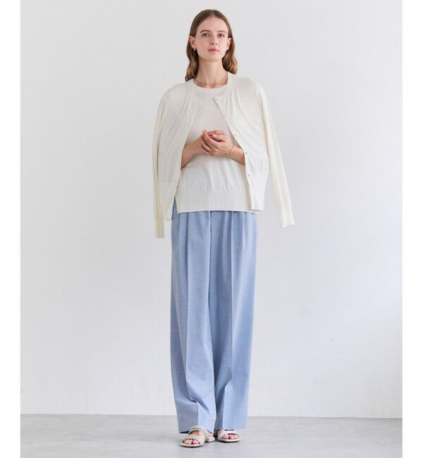 BEIGE,「JULIE / コットンシルク 2WAY半袖ニット」|ニット・セーター|