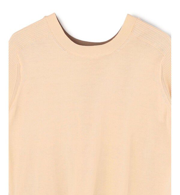 BEIGE,「JULIE / コットンシルク 2WAY半袖ニット」|ニット・セーター|