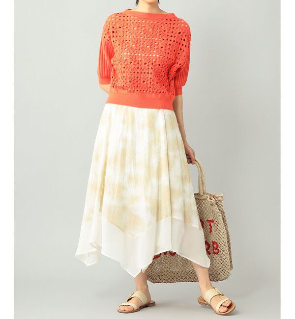 GRACE CONTINENTAL「タイダイプリントフレアスカート」|スカート|