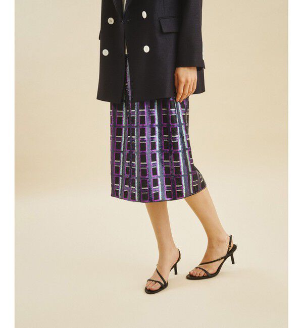 Grace Class「スパンコールタイトスカート」|スカート|ブラック