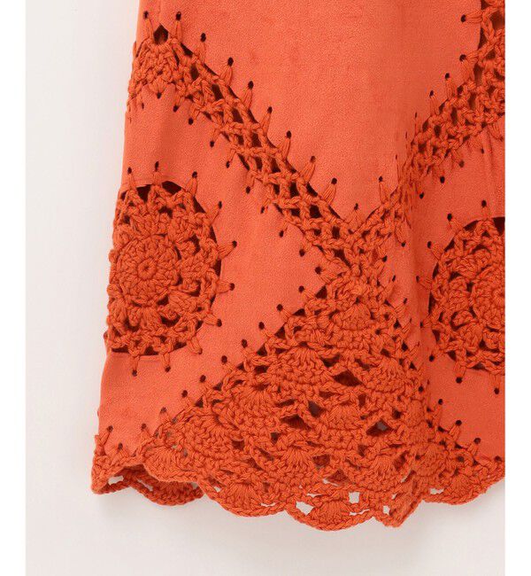 GRACE CONTINENTAL「フェイクスウェードニットスカート」|スカート|