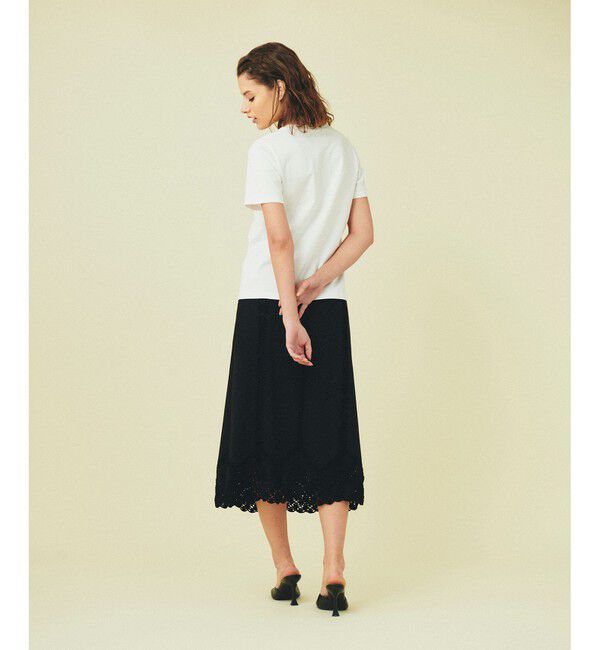 GRACE CONTINENTAL「フェイクスウェードニットスカート」|スカート|